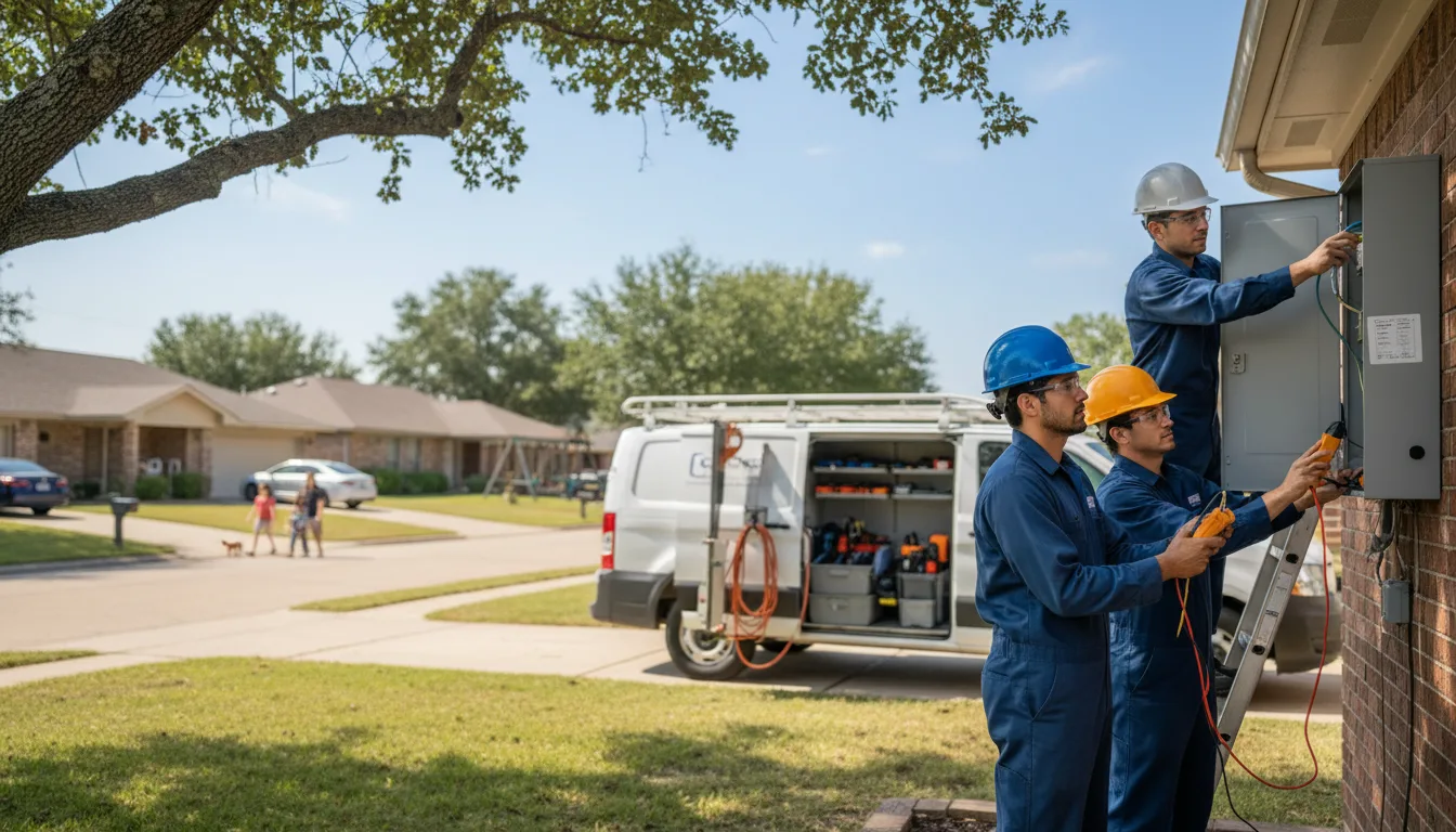 Certified electrician providing emergency electrical services in Byron, GA